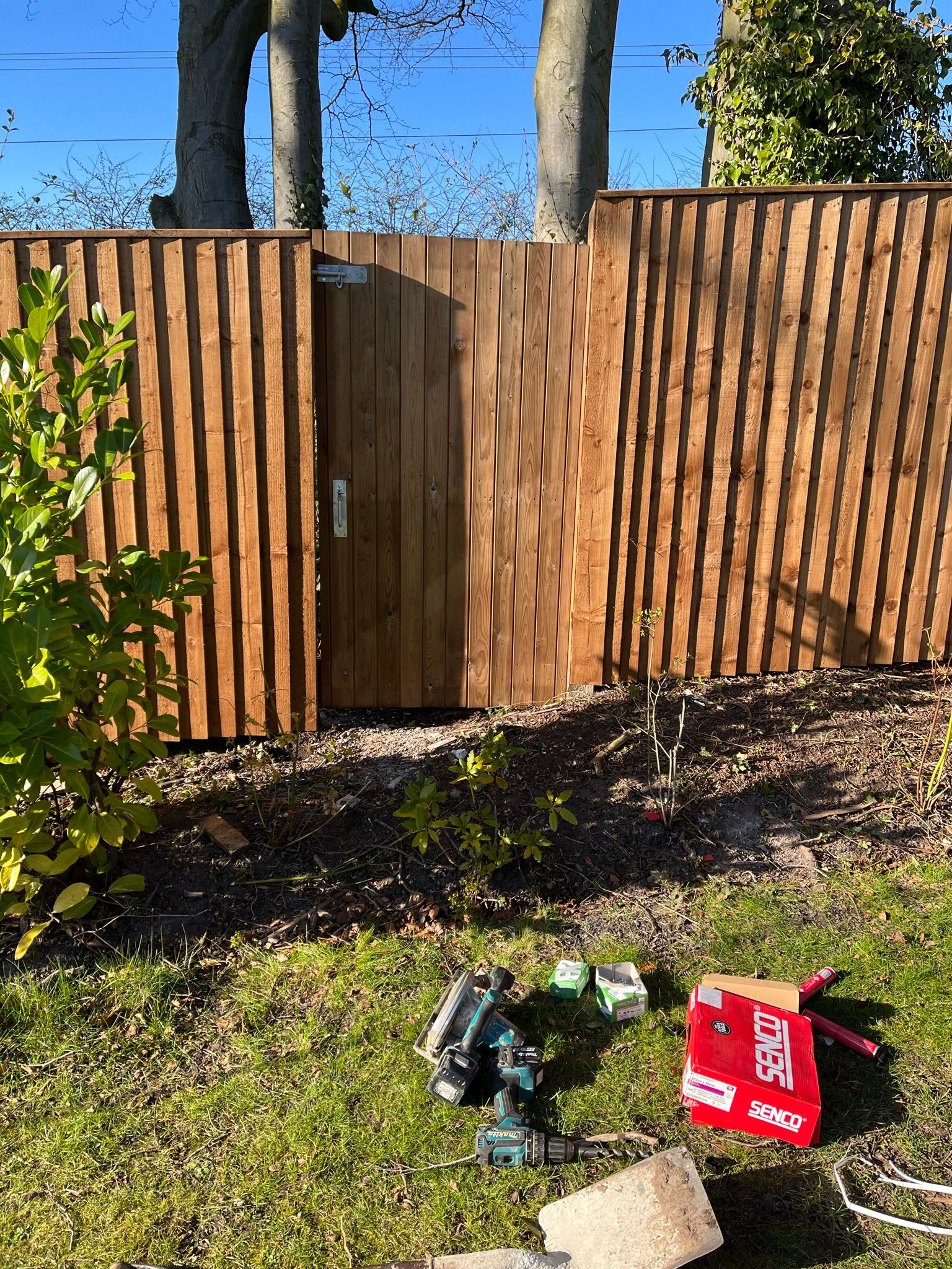 Wooden driveway gate project